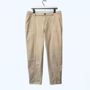 Garnet Hill Organic Cotton Utility Pants Stone